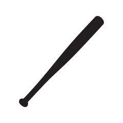 Baseball Bat Silhouette Vector Illustration
