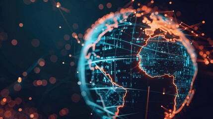 Digital World Connectivity Visualization