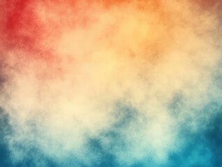 Obraz premium blurred abstract gradient background featuring a harmonious blend of blue, teal, red, beige, and orange tones, creating a warm, inviting texture for design use
