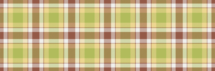 Paint check pattern plaid, industry seamless vector tartan. Tailor texture textile fabric background in lime and yellow colors.