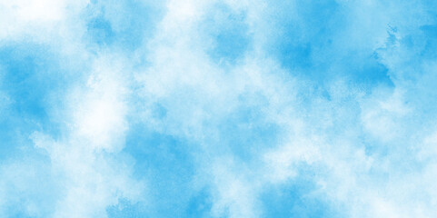 Grunge light sky blue shades watercolor background, abstract blue or white watercolor, Aquarelle paint paper textured canvas element for text design, Digital paint for template or any design.