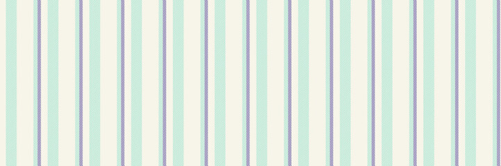 Cee fabric background seamless, endless lines textile vector. Plow stripe vertical pattern texture in linen and teal colors.