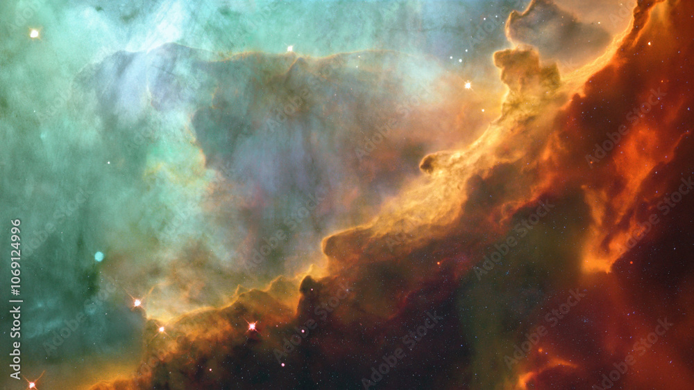 Poster Incredibly beautiful galaxy in outer space. Billions of galaxies in the universe. Abstract space background. Galaxy Creative