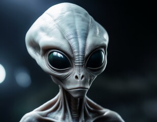 Obraz premium Portrait of a Grey Alien