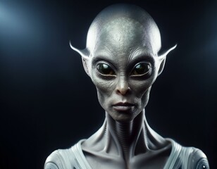 Obraz premium Portrait of a Grey Alien