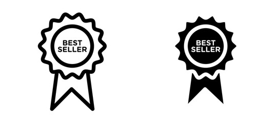Best seller icon symbol collection on white background.