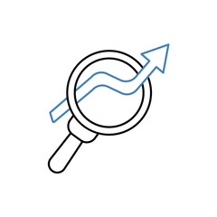 seo concept line icon. Simple element illustration. seo concept outline symbol design.