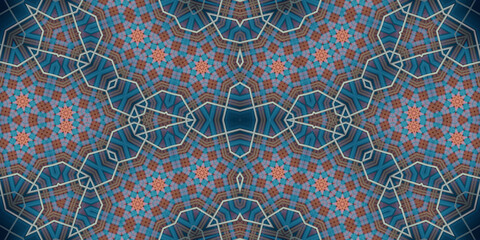 Seamless abstract pattern. The texture of the pattern is symmetrical. Endless pattern