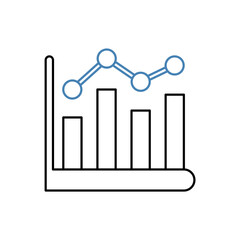 analytics concept line icon. Simple element illustration. analytics concept outline symbol design.