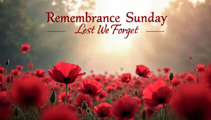Remembrance Sunday - Lest We Forget