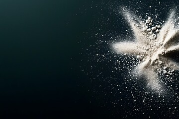 Fototapeta premium Soft Silver Dust on Dark Background