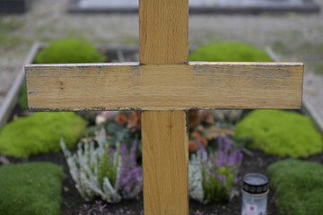 Fototapeta premium friedhof, grabdekoration