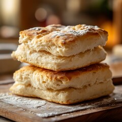 Biscuits with restaurant bread