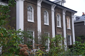 Victorian and Edwardian buildings, Autumn in Notting Hill, Kensington and Chelsea, London, United Kingdom