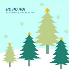 Charming Christmas Card With Festive Decor. Capturing the essence of holiday joy and celebration