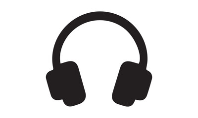 headphone icon and wireless headphone sign icon in black headphone icon bluetooth earphone of hearing sign online learning equipment. Minimalist Headphone Icon - Modern Sound Symbol Vector icon