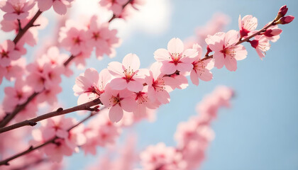 Obraz premium pink cherry blossom