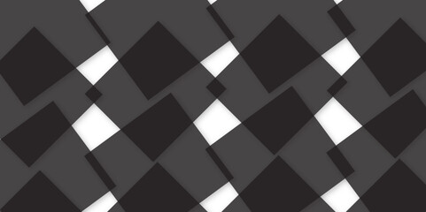 Abstract black and white vector technology background. Modern futuristic technology shape concept with square pattern. Vector abstract graphic design banner pattern.  futuristic squares background.