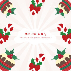 Colorful Abstract Design with Christmas Text Message. Perfect for conveying happiness, positivity, and celebration in designs and creative projects