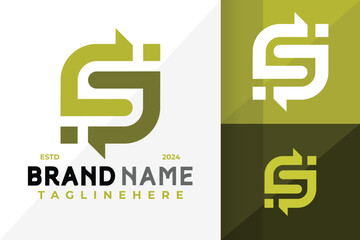 Letter Sj or Js Monogram Logo Icon Vector Design. Creative simple logos designs illustration