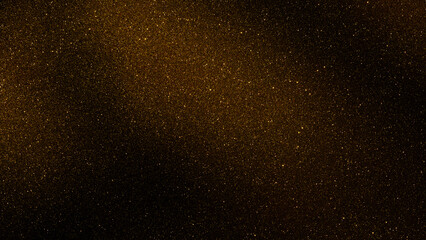 A stunning glitter texture sparkles and shines, providing a rich golden backdrop