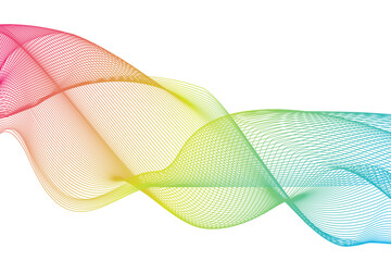 Abstract wave lines background