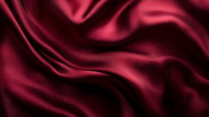 A sumptuous burgundy silk texture that exudes elegance and luxury, ideal for fashion, beauty, and romantic design concepts