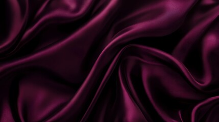 Obraz premium A sumptuous burgundy silk texture that exudes elegance and luxury, ideal for fashion, beauty, and romantic design concepts