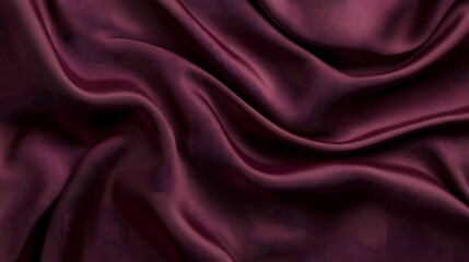 Fototapeta premium A sumptuous burgundy silk texture that exudes elegance and luxury, ideal for fashion, beauty, and romantic design concepts
