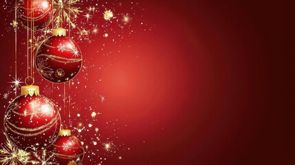 Elegant Christmas Ornament Banner Template