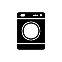 Washer simple icon vector. Flat design. White background