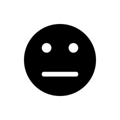 Smile simple icon vector. Flat design. White background