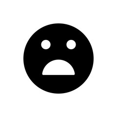 Smile  vector, simple icon. Flat design. White background