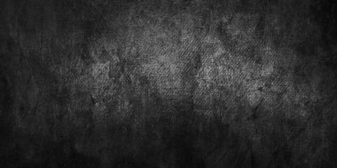 Stone black texture background with grainy scratches, old and seamless vintage distressed grunge texture and dark gray charcoal wall texture, Abstract Empty surreal room wall or concrete texture.