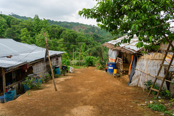 Villages in Bandarban district are homesteads of tribals on either side of the hilly road. Bandarban hill region is a tourist spot in Bangladesh. 