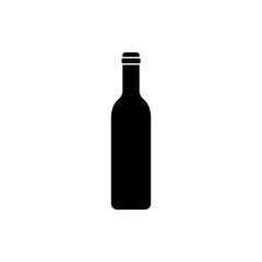 Bottle simple icon vector. Flat design. White background