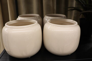 Elegant White Ceramic Planters for Modern Dcor