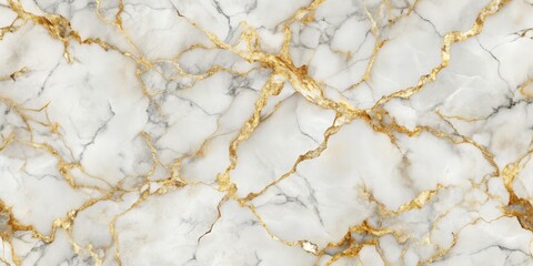 White Marble with Golden Veins, Abstract Texture, Luxury Background, Seamless Pattern, marble texture, gold veins, luxury background