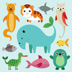 bird cartoon animal lion