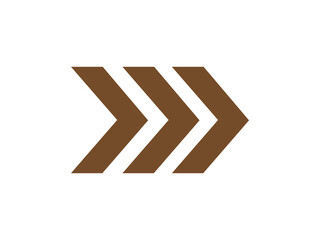 three arrows right side icon