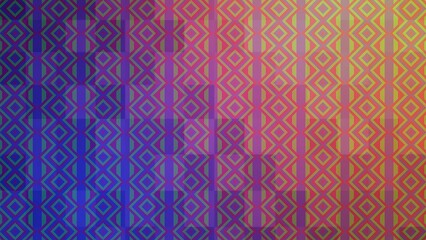 Colorful Geometric Pattern Illustration with Abstract Diamond Shapes