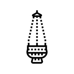 censer byzantine line icon vector. censer byzantine sign. isolated contour symbol black illustration