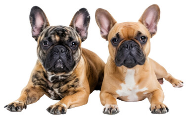 Fototapeta premium PNG Two snack dog bulldog animal mammal.