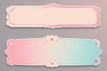 simple bright-colored banner with soft gradient borders, suitable for various invitations and announcements