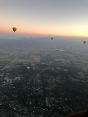 Sunrise hot air balloon 