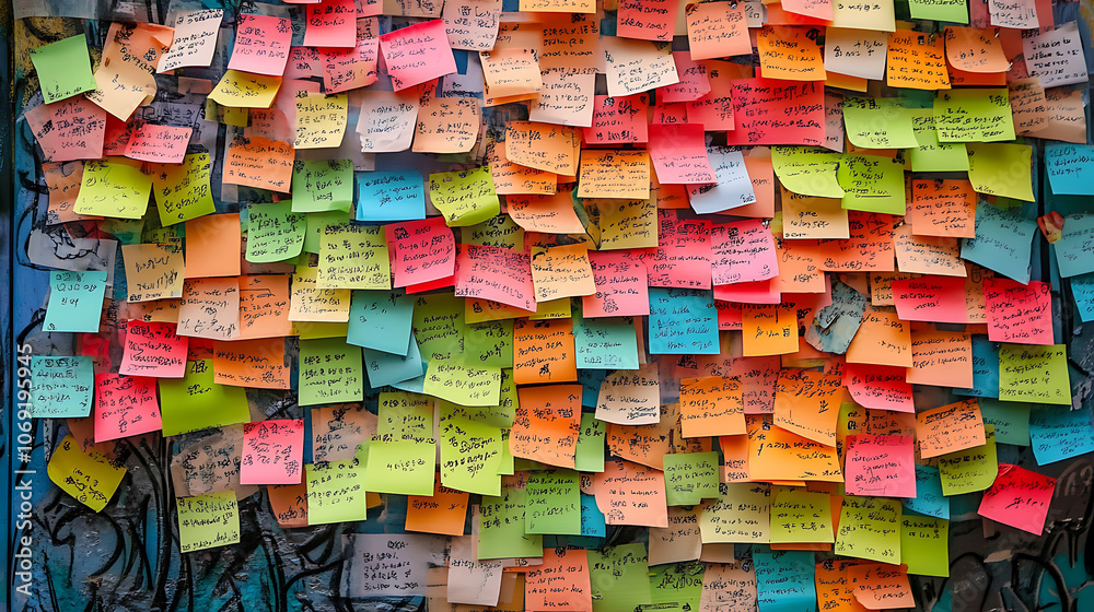 Poster Get To Know write on Sticky Notes
