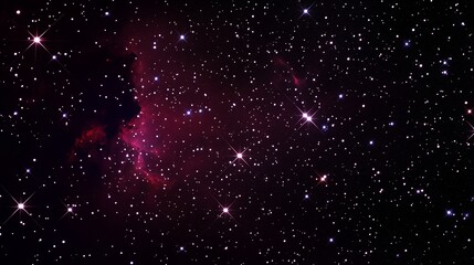 A stunning view of a vibrant nebula filled with countless stars in the vastness of space, captured in the deep night sky