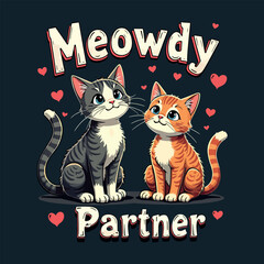 vintage retro cat t shirt design