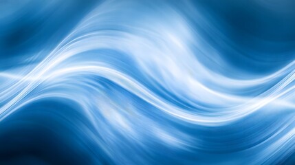 Blue gradient defocused abstract photo with smooth lines and a Pantone color background. The image creates a serene and sophisticated atmosphere through its smooth gradient and soft focus effect.