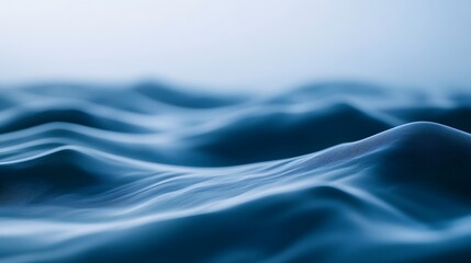 Obraz premium Blue gradient defocused abstract photo with smooth lines and a Pantone color background. The image creates a serene and sophisticated atmosphere through its smooth gradient and soft focus effect.